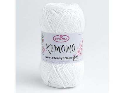 Příze Kimono - 01 bílá