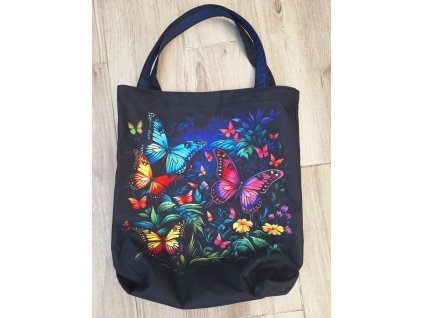 Taška vzor č. 40 - barevní motýli