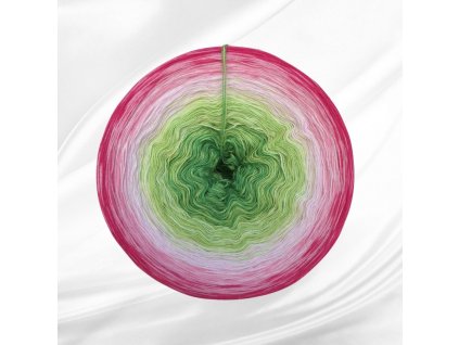 Barevné klubíčko Rosie Twist 1500m/3N - Růžový keř - LIMITKA