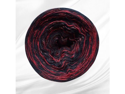 Rosie melange 1200m 3N - černá, burgund, červený lurex