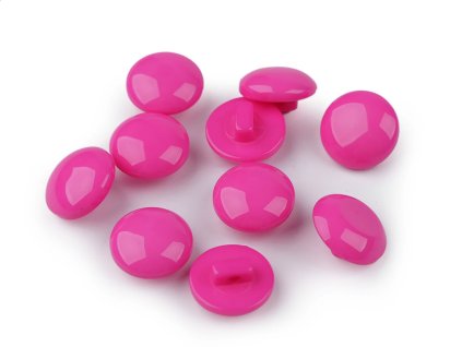 plastovýknoflík12,5mm tmavsi ruzova