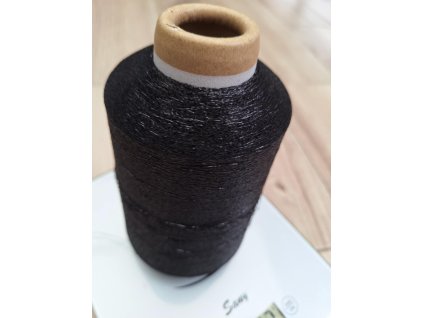 Lurex matný černý - méně výrazný lesk