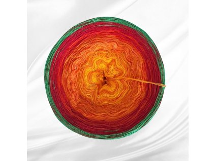 Barevné  klubíčko Rosie Twist 1000m/3N - Jeřabiny