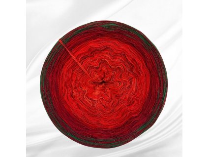 Barevné klubíčko Rosie Twist 1500m/3N - Šípkový keř, CU lurex