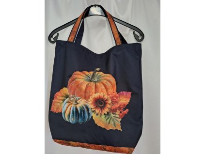 Taška vzor č.51 - dýně na černé