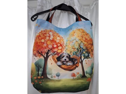 Taška vzor č.53 - pejsek na houpačce