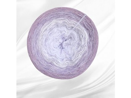 Barevné klubíčko Rosie Harmony 1000m/3N - Mrazivé nebe II. světle filaový lurex