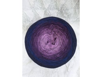 Barevné  klubíčko Rosie 1000m/3N - Čarodejka černý lurex