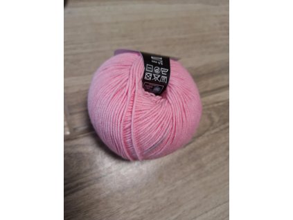 Jeans - Vlna Hep 8027 bledá růžová - II. jakost mírně špinavá