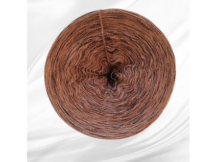 Rosie jednobarevná s lurexem 1500m - hnědá melange bronzový lurex