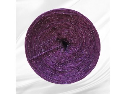 Rosie jednobarevná s lurexem 1100m vínová melange