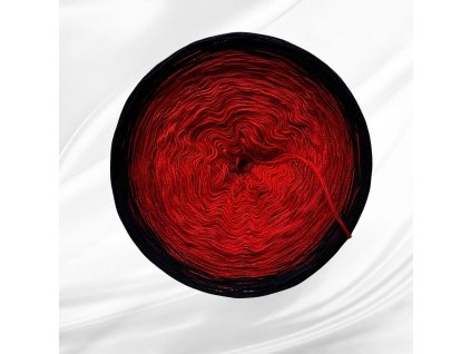 Barevné  klubíčko Rosie Harmony 1000m/3N - Vášnivá láska černý lurex