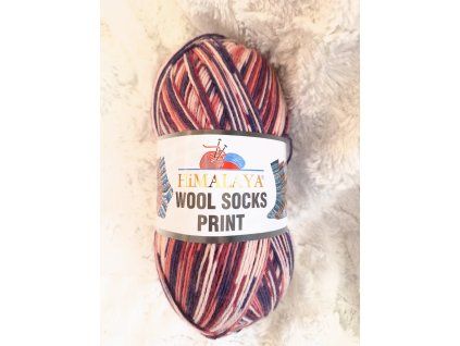 wool socks print s49 01