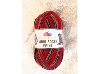 wool socks print s43 03