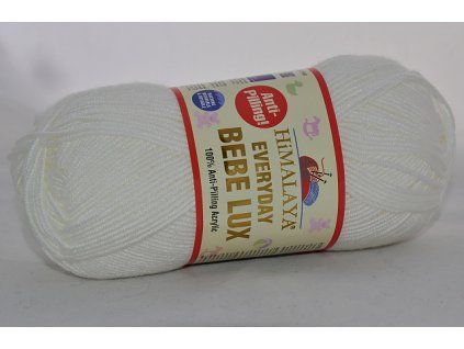 Příze Everyday bebe lux 401 bílá