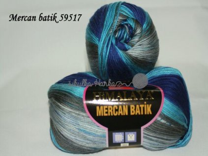 Mercan batik 59517 modro-šedá