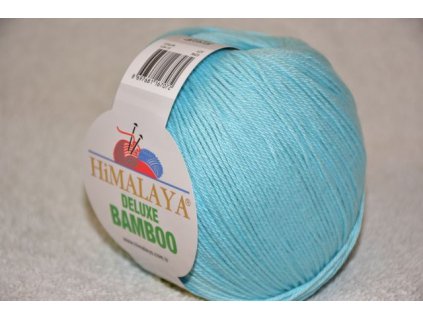 Příze De lux bamboo 15 sv.tyrkysová