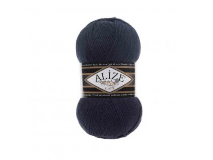 Příze Alize Superlana klasik 58 tm.modrá