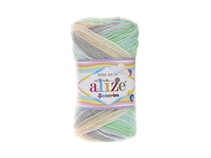 Sekerim bebe batik 6538 zeleno-béžovo-šedá