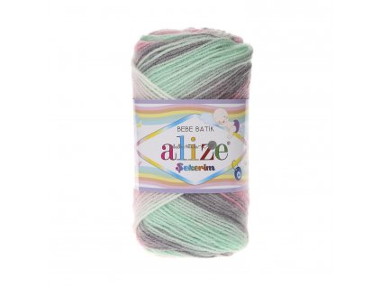 Sekerim bebe batik 6541 růžovo-zeleno-šedá