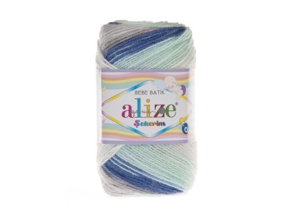 Sekerim bebe batik 6548 modro-bílo-šedá