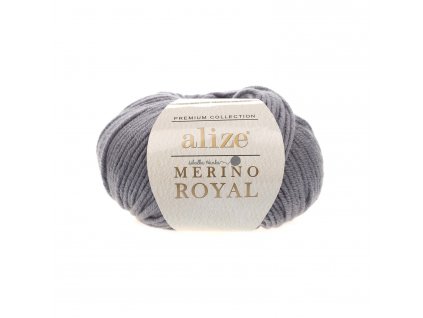 Příze Merino royal 87 tm.šedá
