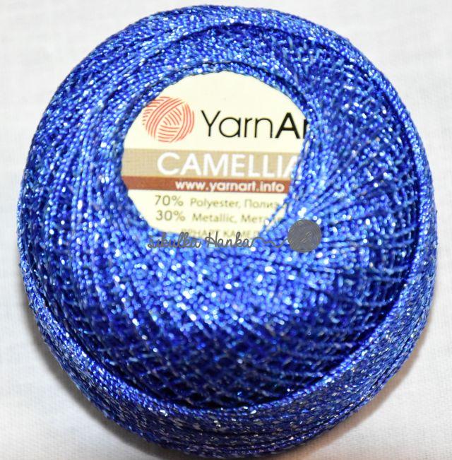 YarnArt Příze lurexová Camellia 428 modrá