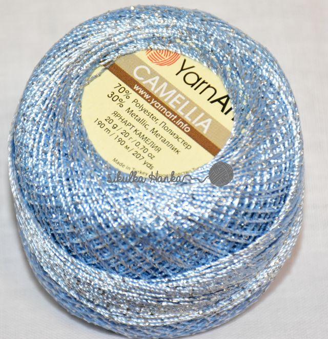 YarnArt Příze lurexová Camellia 417 sv.modrá