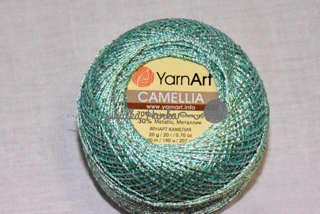 YarnArt Příze lurexová Camellia 427 aqua