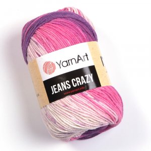 YarnArt Jeans crazy 8206 vínovo-světlá