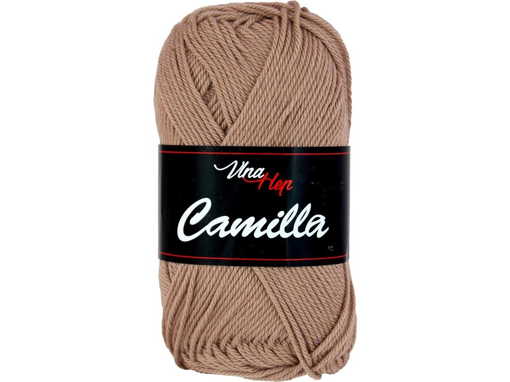 Vlna-hep Příze Camilla 8217 hnědo-béžová