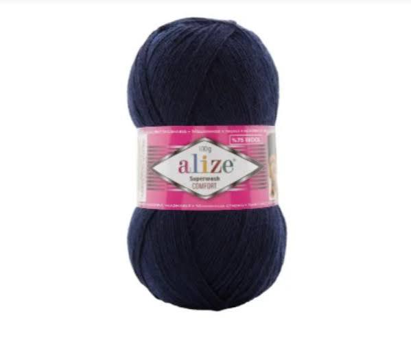 Alize Superwash Comfort Socks Superwash Comfort Socks: 958 temná navy modrá