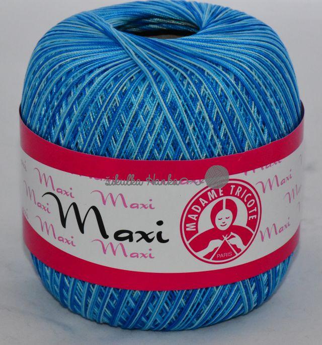 Madame Tricote Paris Maxi 0199 - modrý melír