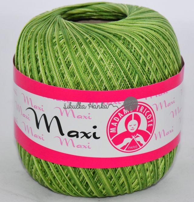 Madame Tricote Paris Maxi 0188 - zelený melír
