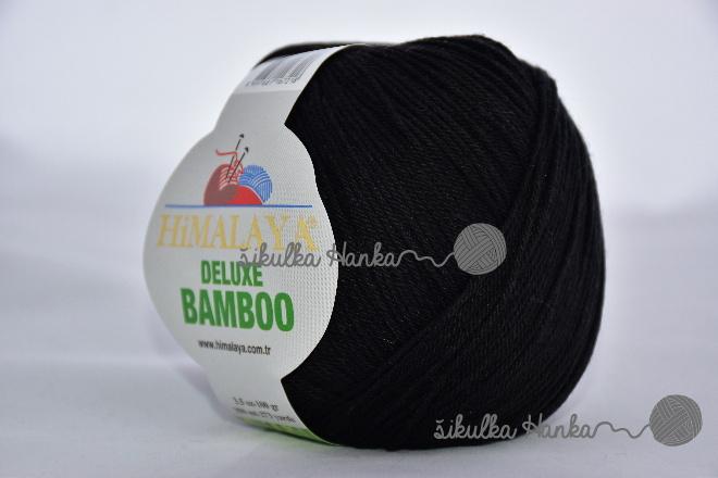 Himalaya Příze De lux bamboo 29 černá