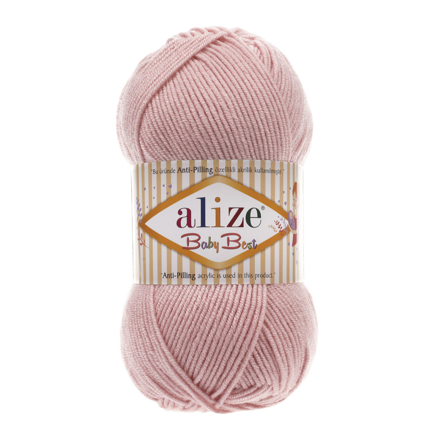 Alize Příze Baby best 161 pudrová