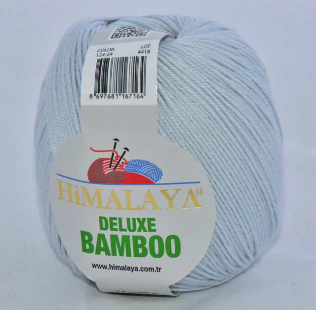 Himalaya Příze De lux bamboo 24 světlounká šedá