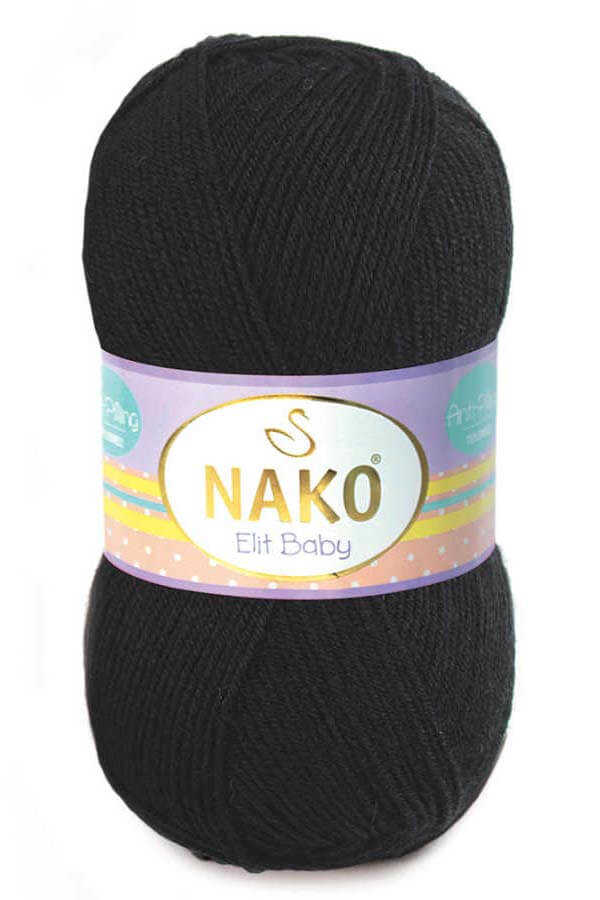 Nako Příze Elit baby 217 černá