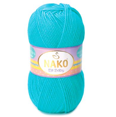 Nako Příze Elit baby 3323 tyrkysová