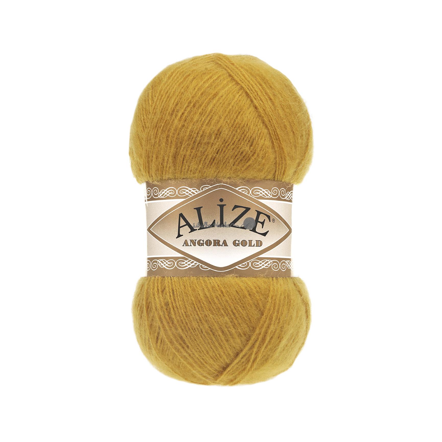 Příze Alize Angora gold 02 hořčicová