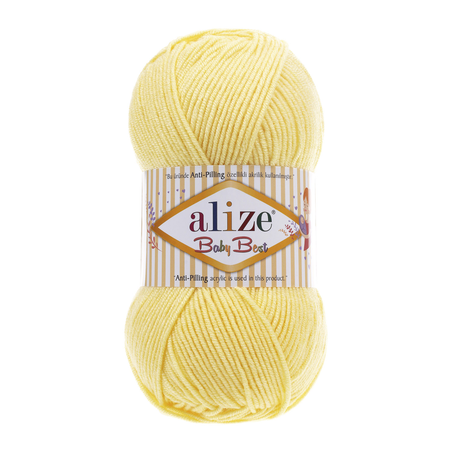 Alize Příze Baby best 250 sv.žlutá
