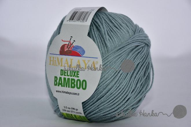 Himalaya Příze De lux bamboo 41 zeleno-šedá