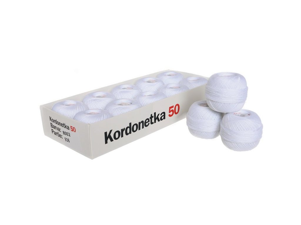 Vlna-hep Kordonetka bílá 50