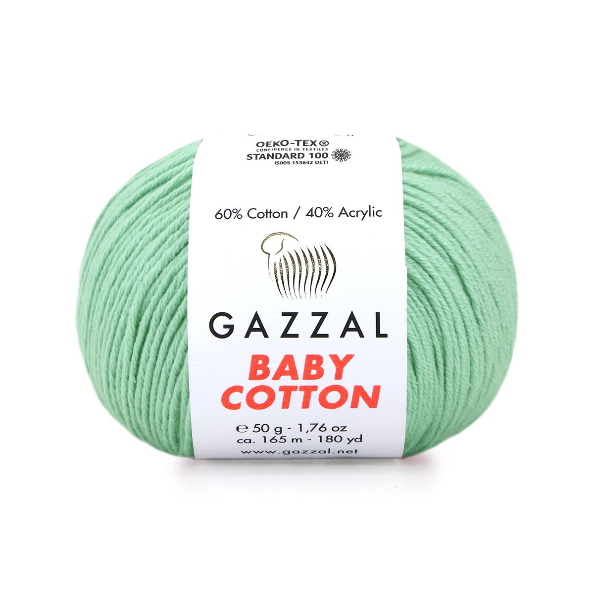 Gazzal Příze Baby cotton 3425 mint