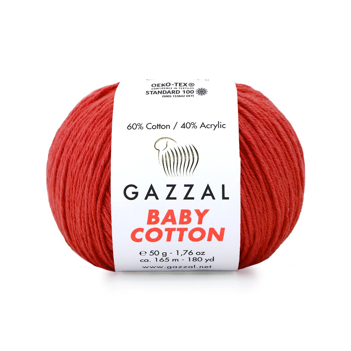 Gazzal Baby cotton 3418 cihlově červená