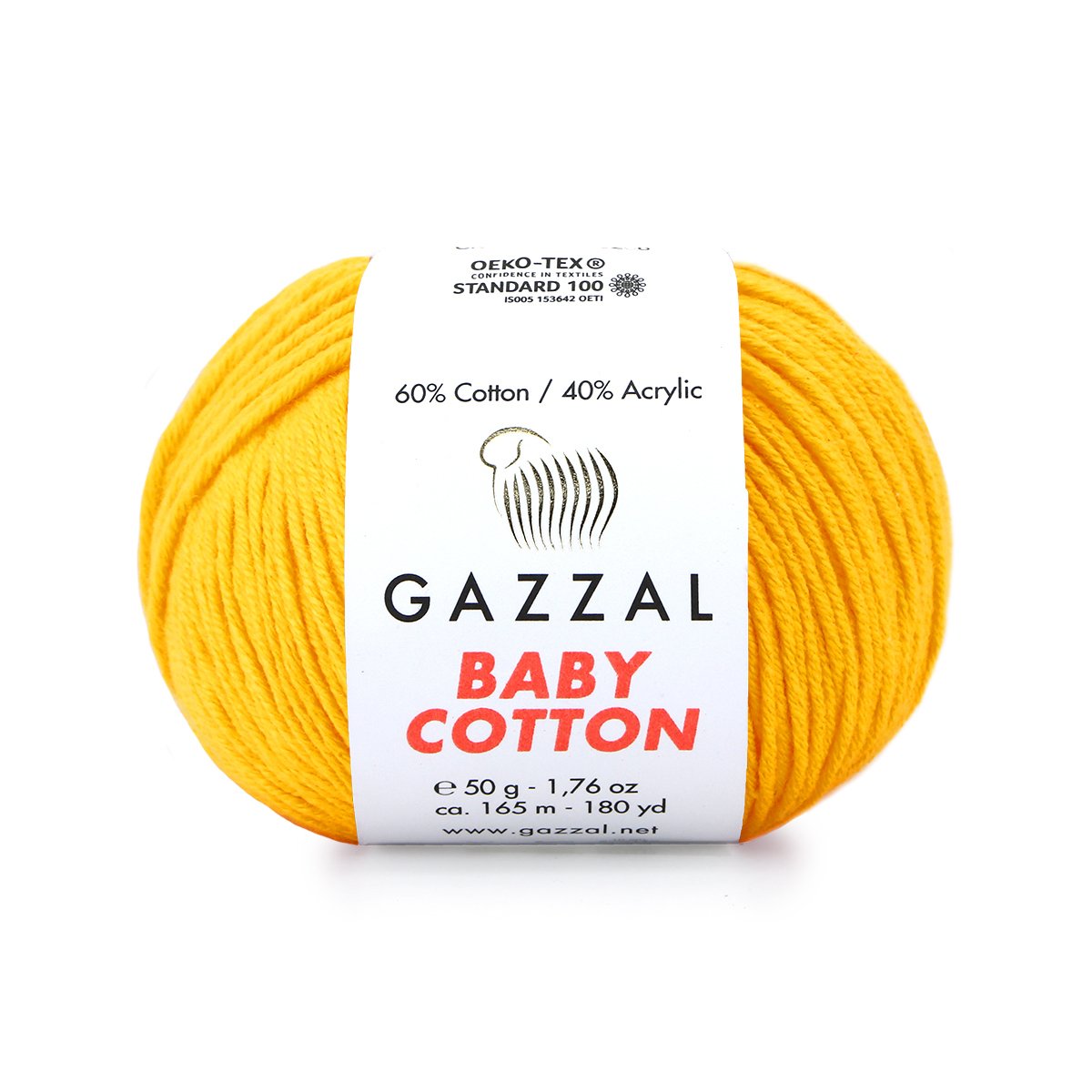Gazzal Příze Baby cotton 3417 pampelišková