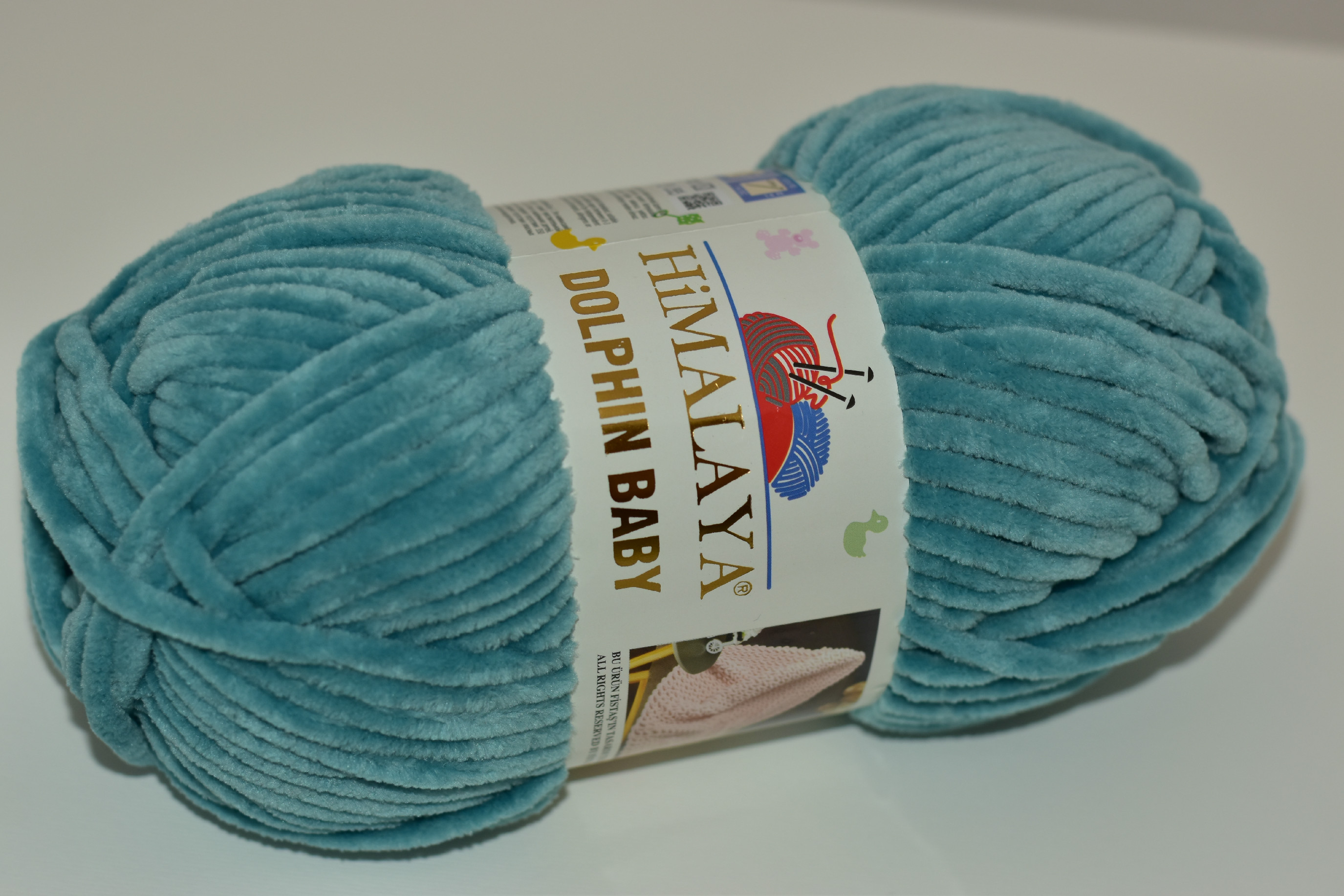 Himalaya Příze Dolphin baby 80354 šedo-zelená tmavší