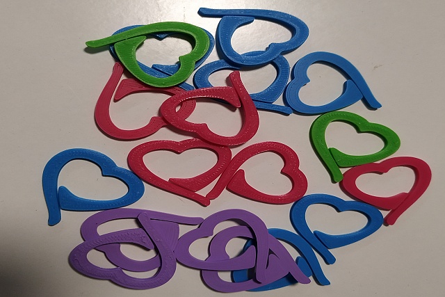 Značkovače srdíčka 10ks