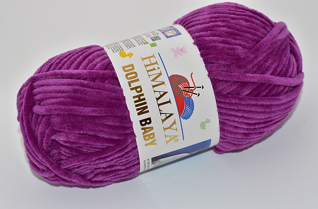 Himalaya Příze Dolphin baby 80358 tmavě šeříková