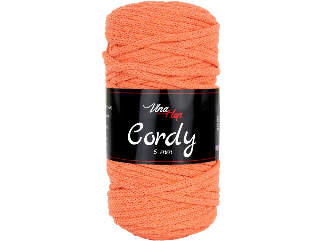 Vlna-hep Cordy šňůry - 8194 oranžová